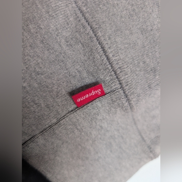 Supreme Pink/Purple Sparkle Logo Grey Hoodie - Picture 8 of 10